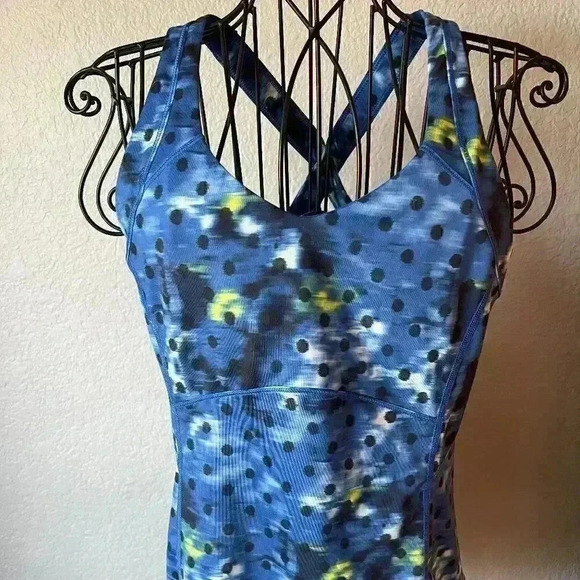 Lululemon Blue Kanto Catch Me Tank-Sz 8 - Picture 1 of 4